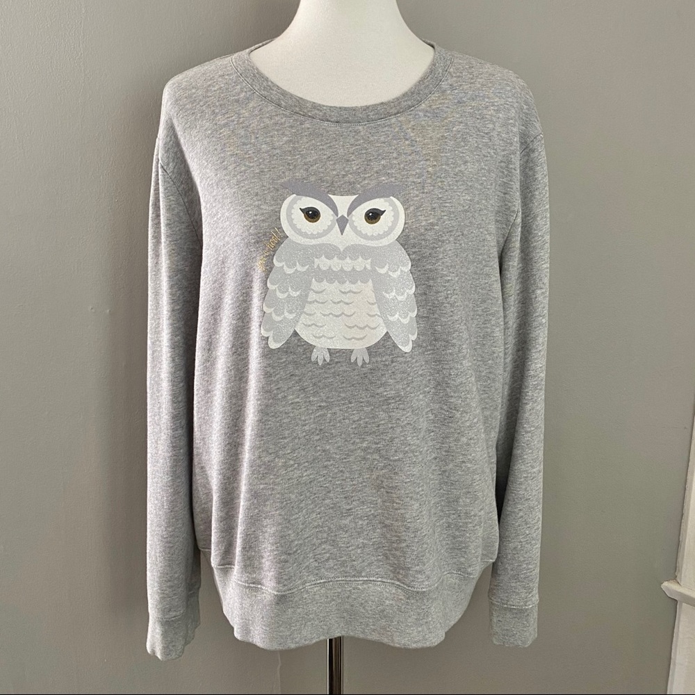 Kate Spade Owl Sweater Broome Street Size XL NWOT